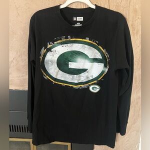 Green Bay Packers NFL Team Apparel Long Sleeve Shirt – Black, Men’s M